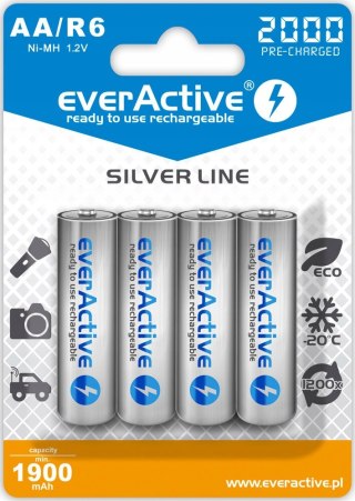 4X akumulatorki EVERACTIVE R6 AA 2000MAH Ni-MH