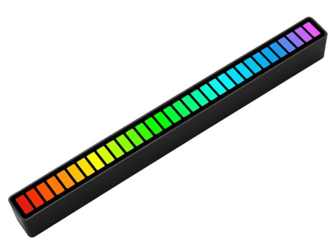 Ledy BIAŁE USB neon lampka RGB działa na dźwięk