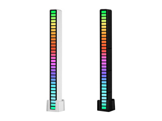 Ledy BIAŁE USB neon lampka RGB działa na dźwięk