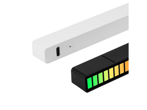 Ledy BIAŁE USB neon lampka RGB działa na dźwięk