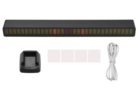 Ledy BIAŁE USB neon lampka RGB działa na dźwięk