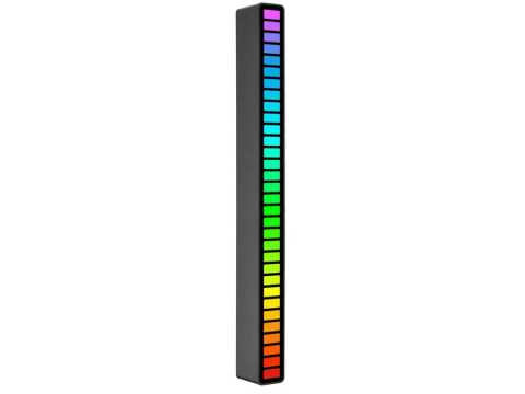 Ledy BIAŁE USB neon lampka RGB działa na dźwięk