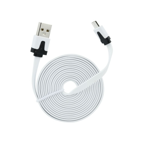 Kabel płaski USB - micro USB 1m 100cm