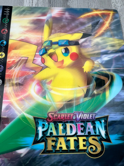 Album klaser na karty Pokemon Pikachu Paldean 432 szt 3D duży xxl