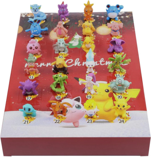 Kalendarz adwentowy Pokemon dla dzieci 24 figurki Pikachu