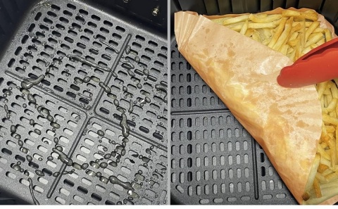 100x Papierowe wkłady do frytkownicy beztłuszczowej Air Fryer