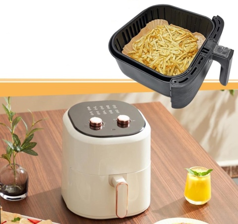 100x Papierowe wkłady do frytkownicy beztłuszczowej Air Fryer