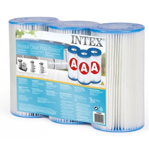3x Filtr do pompy basenowej INTEX Typ A 3x Filtr do pompy basenowej INTEX Typ A