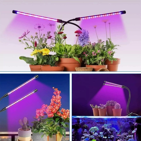 Lampa LED do uprawy roślin doświetlania wzrostu klips pełne spektrum