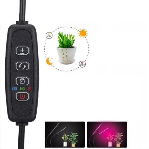 Lampa LED do uprawy roślin doświetlania wzrostu klips pełne spektrum