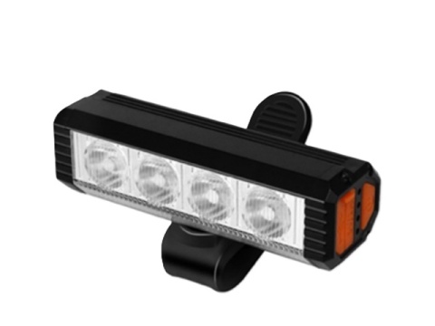 Lampka rowerowa przednia LED z funkcją power banku 4 tryby USB