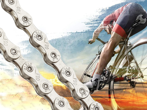 Łańcuch rowerowy 116 ogniw do roweru rozmiar 1/2x3/32 6/7/8 rzędów + spinka Łańcuch rowerowy 116 ogniw do roweru rozmiar 1/2x3/32 6/7/8 rzędów + spinka