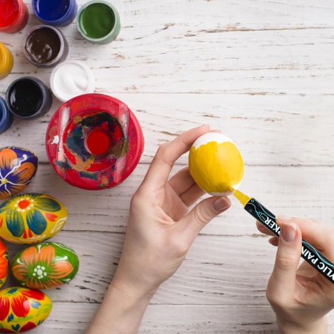 Markery akrylowe pisaki 12 szt zestaw flamastry mazaki żywe kolory