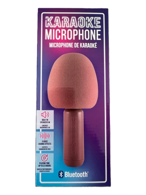 Mikrofon karaoke bezprzewodowy dla dzieci do śpiewania bluetooth