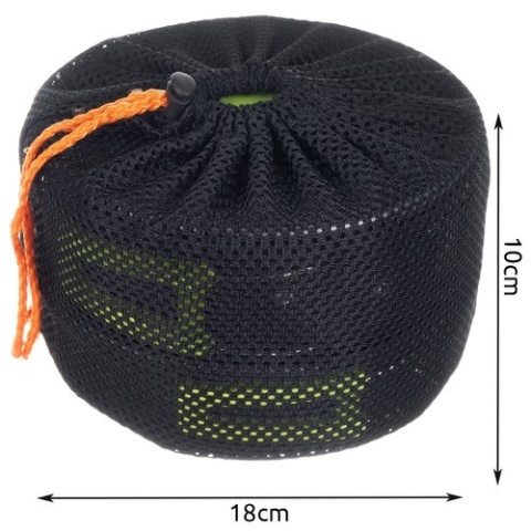 Naczynia turystyczne zestaw 18el. garnki sztućce patelnia czajnik kubki