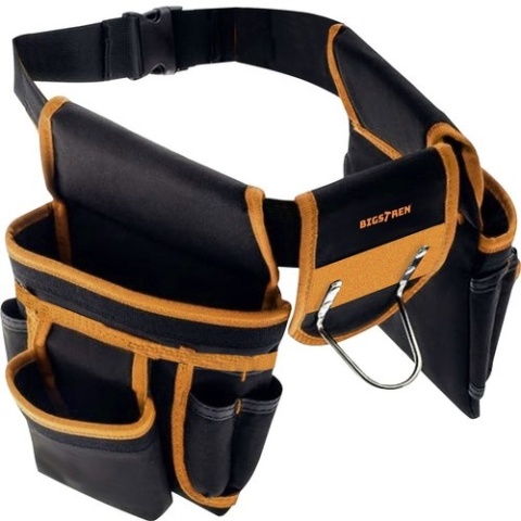 Pas monterski na narzędzia wielofunkcyjny 22 kieszenie + uchwyt na młotek