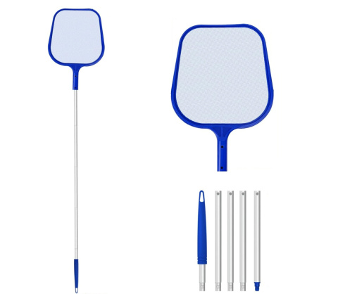 Siatka do czyszczenia basenu z kijem podbierak do oczek wodnych