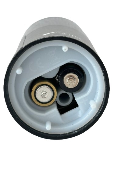 Świeca LED Cortina 15 cm wkład czarna ruchomy płomień + baterie