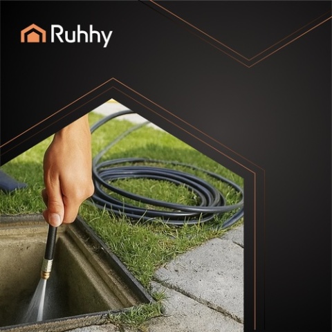 Wąż do czyszczenia rur kanalizacji 20m z adapterami do myjki ciśnieniowej