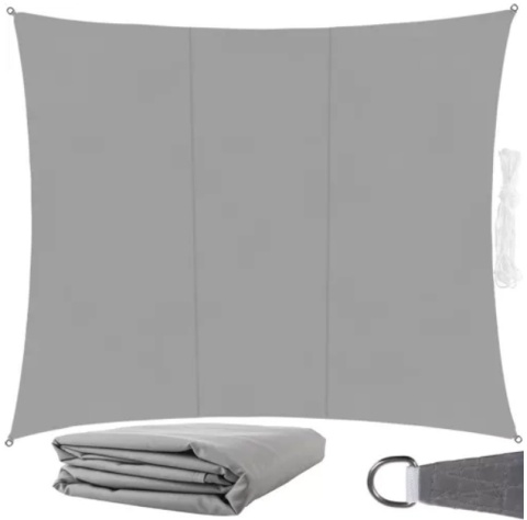 Żagiel przeciwsłoneczny 4x3m prostokątny do ogrodu tarasu szary
