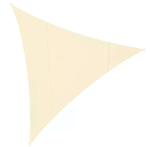 Żagiel przeciwsłoneczny 4x4x4 trójkątny do ogrodu tarasu beżowy