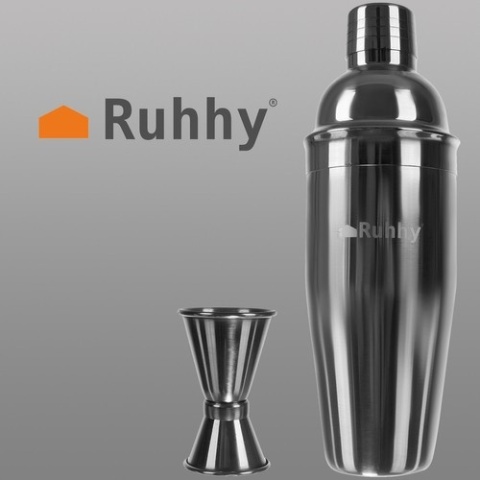 Zestaw Barmański do Drinków Shaker 700 ml 6 el. miarka łyżka ubijak nalewak