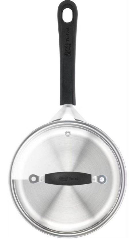Zestaw garnków Tefal Jamie Oliver 6 el. garnek rondel pokrywki gaz indukcja