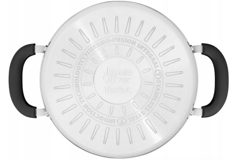 Zestaw garnków Tefal Jamie Oliver 6 el. garnek rondel pokrywki gaz indukcja
