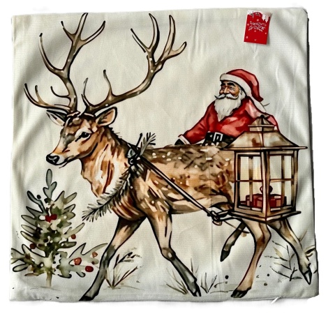 4x poszewki Świąteczne 45 x 45 na poduszki Boże Narodzenie poszewka 7028