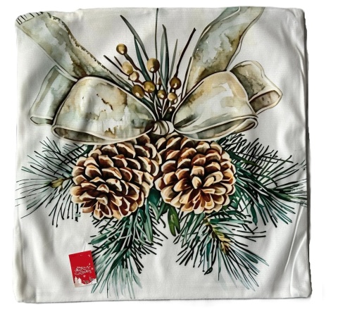 4x poszewki Świąteczne 45 x 45 na poduszki Boże Narodzenie poszewka 7028