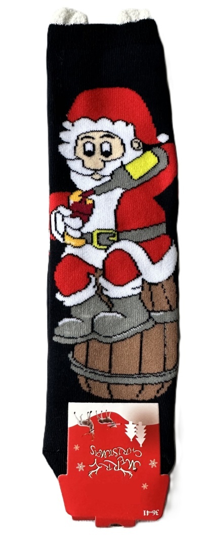 5x Skarpety świąteczne skarpetki mikołaj śmieszne ciepłe