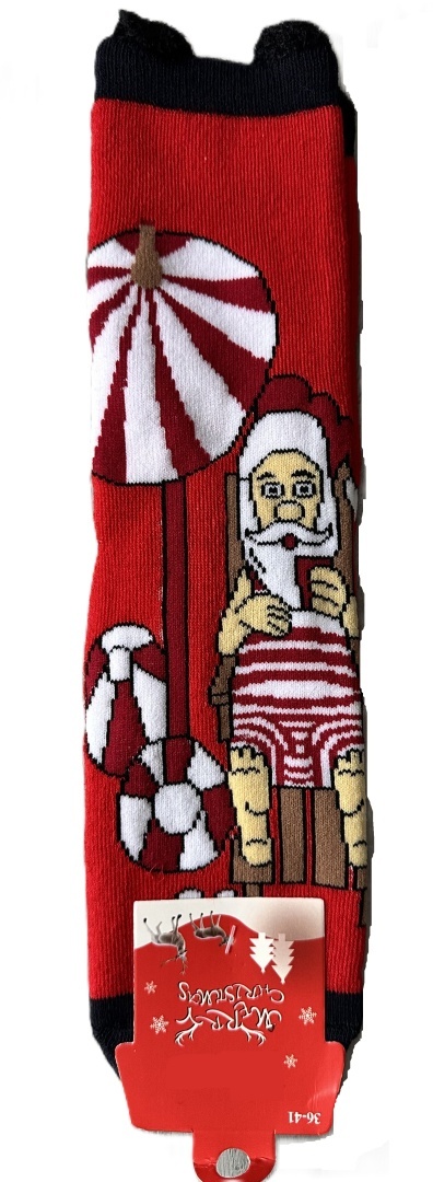 5x Skarpety świąteczne skarpetki mikołaj śmieszne ciepłe