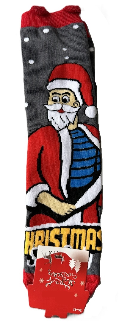 5x Skarpety świąteczne skarpetki mikołaj śmieszne ciepłe
