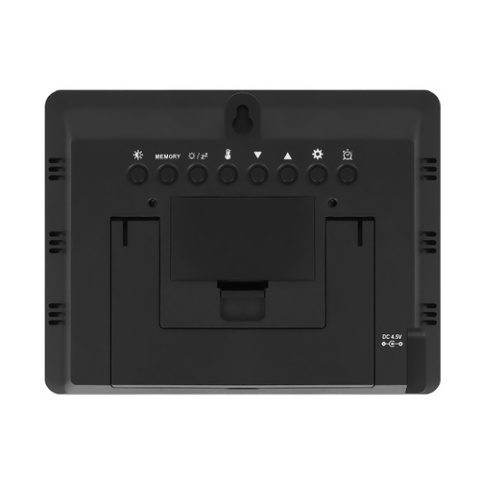 Bezprzewodowa Stacja Pogody LCD Czujnik Barometr Wilgotność Zegar Temperatura