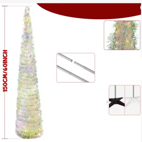 Choinka stożek stożkowa 150cm dekoracja ozdoba