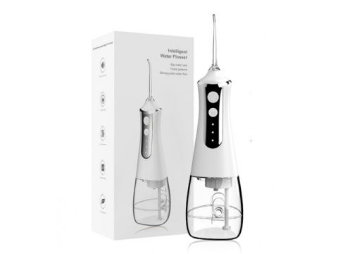 Irygator do zębów bezprzewodowy dentystyczny 300ml końcówki 3 tryby