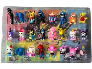 Kalendarz Adwentowy Suprise Hello Kitty Spiderman Pokemon Stitch Kuromi