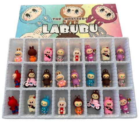 Kalendarz adwentowy Labubu 24 niespodzianki figurki na prezent
