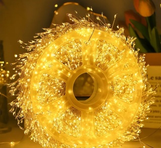 Lampki choinkowe 1000 LED 30m ciepły biały drucik ryż girlanda świąteczne