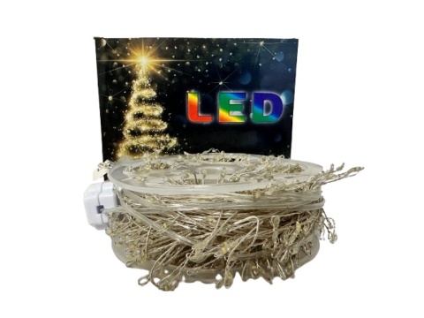 Lampki choinkowe 1000 LED 30m ciepły biały drucik ryż girlanda świąteczne