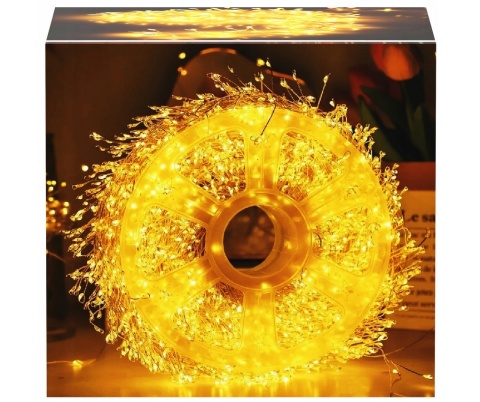 Lampki choinkowe 1000 LED 30m ciepły biały drucik ryż girlanda świąteczne