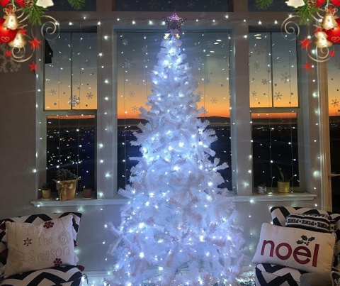 Lampki choinkowe 1000 LED 36m zimny biały drucik ryż girlanda świąteczne