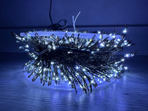 Lampki choinkowe 1000 LED 36m zimny biały drucik ryż girlanda świąteczne
