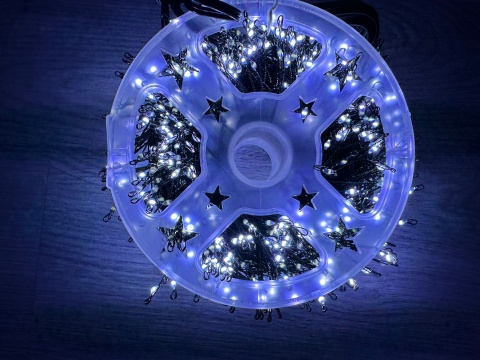 Lampki choinkowe 1000 LED 36m zimny biały drucik ryż girlanda świąteczne