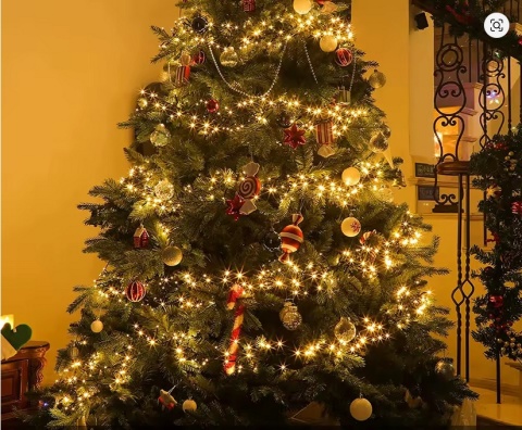 Lampki choinkowe 500 led 15m światełka druciki ryż girlanda ciepły biały