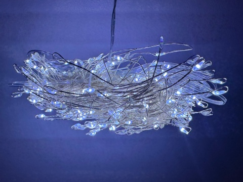 Lampki choinkowe 500 led 15m światełka druciki ryż girlanda zimny biały