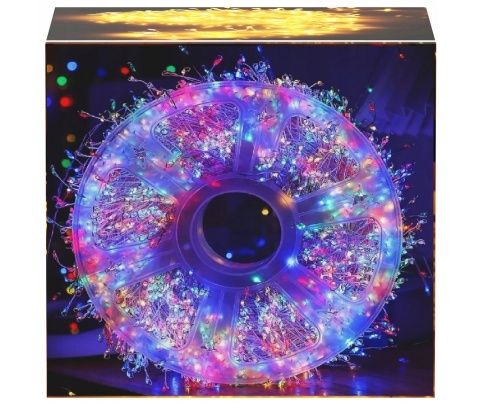 Lampki choinkowe 500 led 12,5m światełka druciki ryż girlanda multikolor