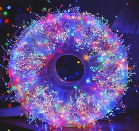 Lampki choinkowe 500 led 12,5m światełka druciki ryż girlanda multikolor