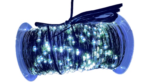 Lampki choinkowe 500 led 50m światełka druciki ryż girlanda zimny biały