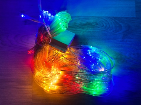 Lampki choinkowe świąteczne 200 led 3x2m kurtyna siatka multikolor girlanda